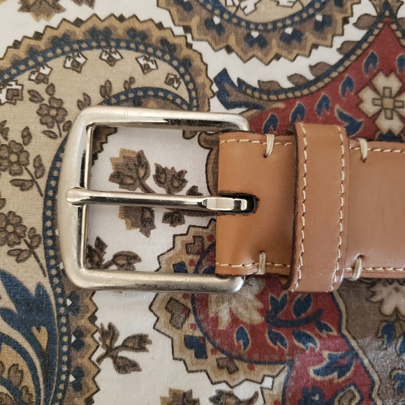 Martin Dingman Leather Belt Calfskin Tan Brown Size 36 #20126 - Picture 4 of 15